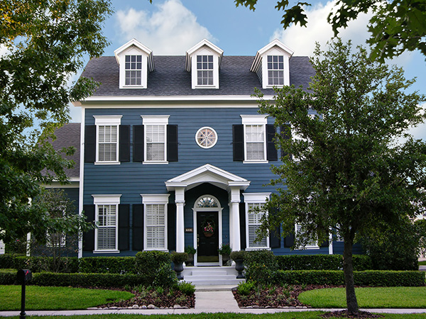 blue house